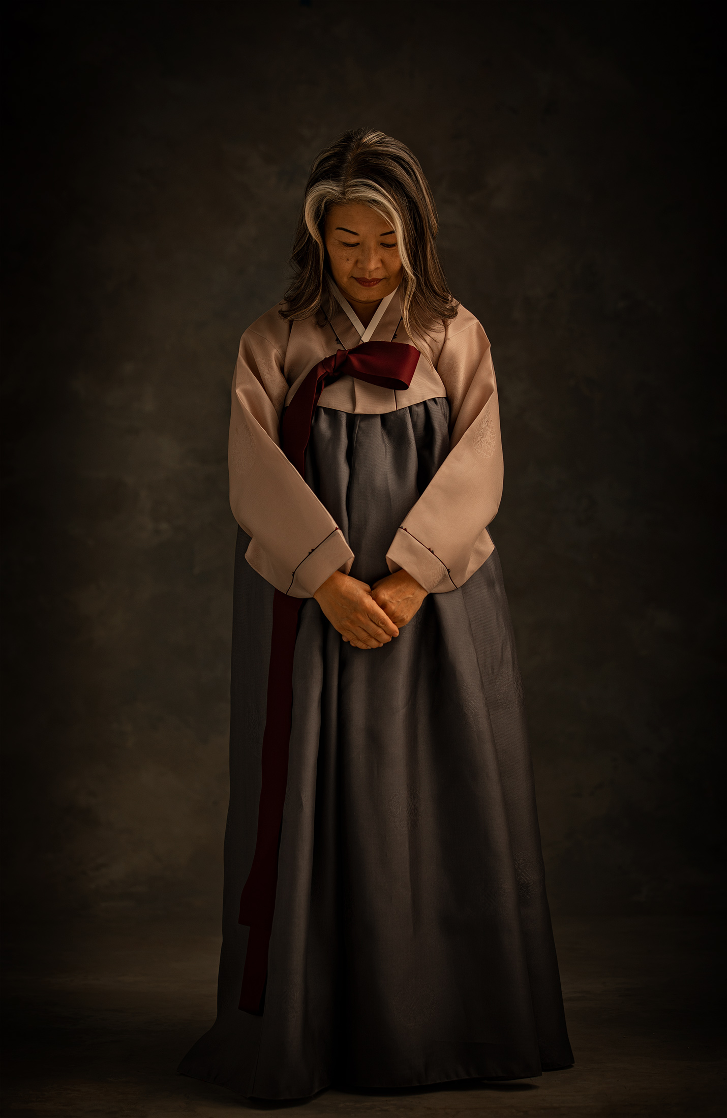 Korean woman portrait han bok 
