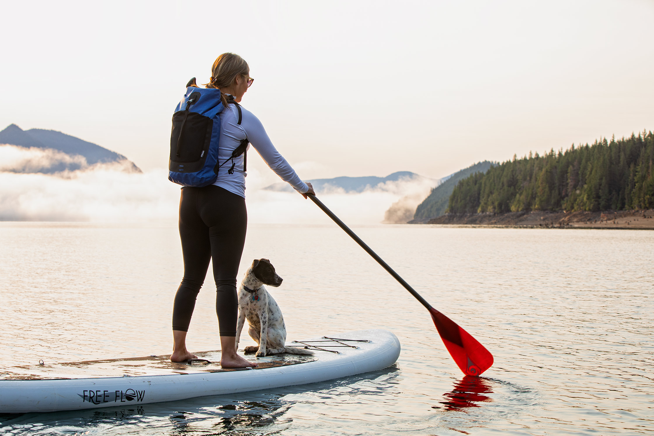 Paddle board outdoor location lifestyle photography